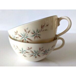 Lenox Wyndcrest Lot Of 2 Coffee Teacup Fine Bone China 5 Oz A500 Vintage USA